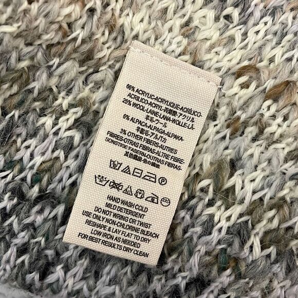 Free People Gray Birkenstock Tassel Fringe Sweater M - Picture 6 of 7